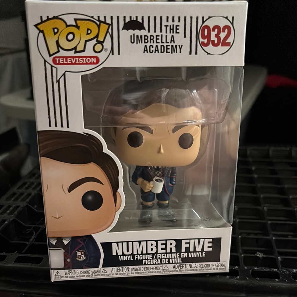 Funko Number Five Vinyl Figure with Blue and Black Outfit